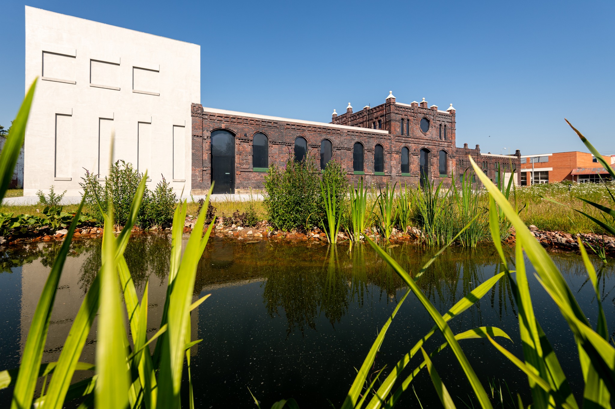 The historic slaughterhouse is now home to a contemporary art gallery. Photograph: Lukáš Kaboň 
